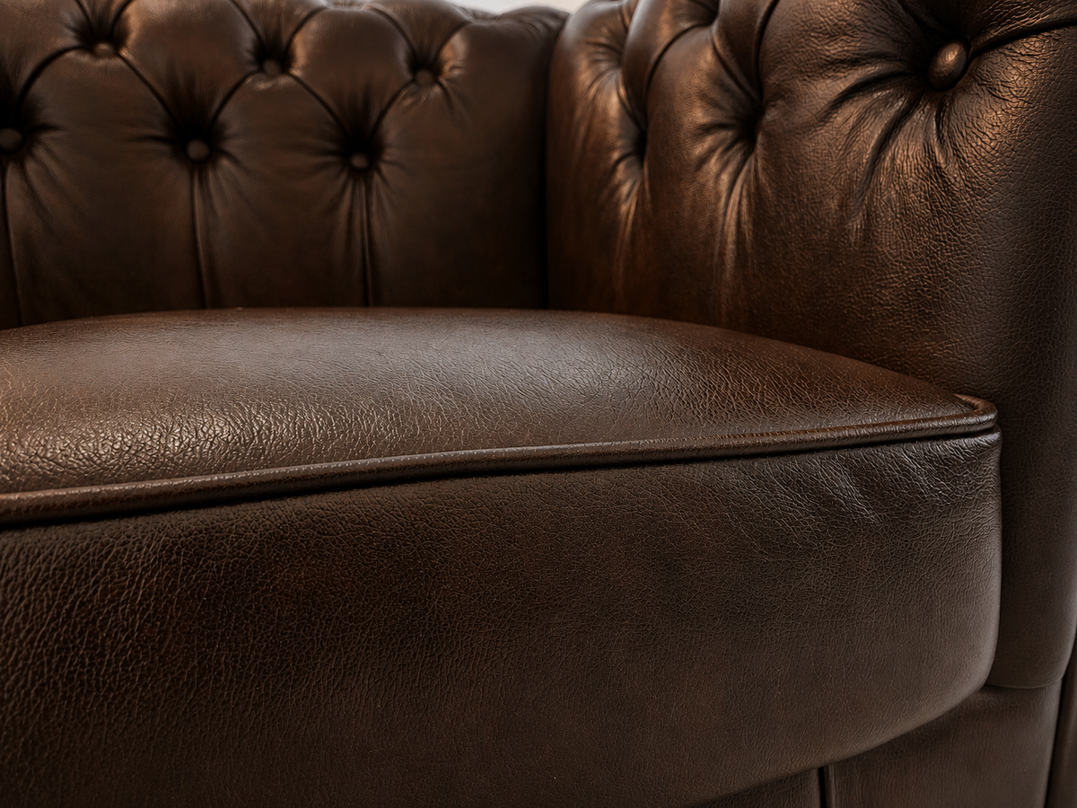 Chesterfield Ecksofa 260 × 300 cm UMBER