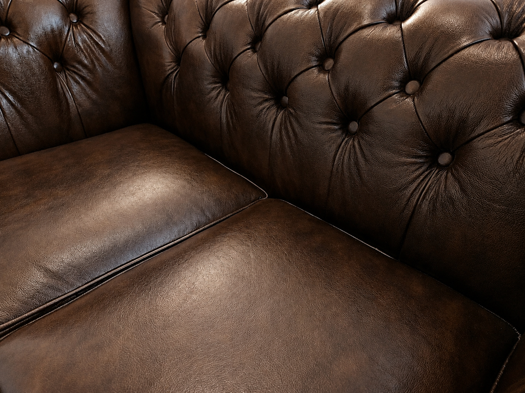 Chesterfield Ecksofa 260 × 300 cm UMBER
