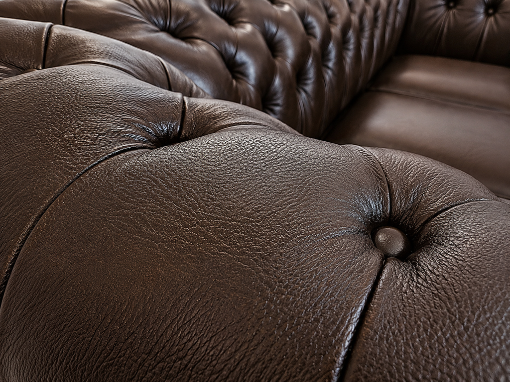 Chesterfield rohová pohovka 300 × 300 cm UMBER