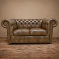 Chesterfield Sofa 2 Sitzer TAWNY
