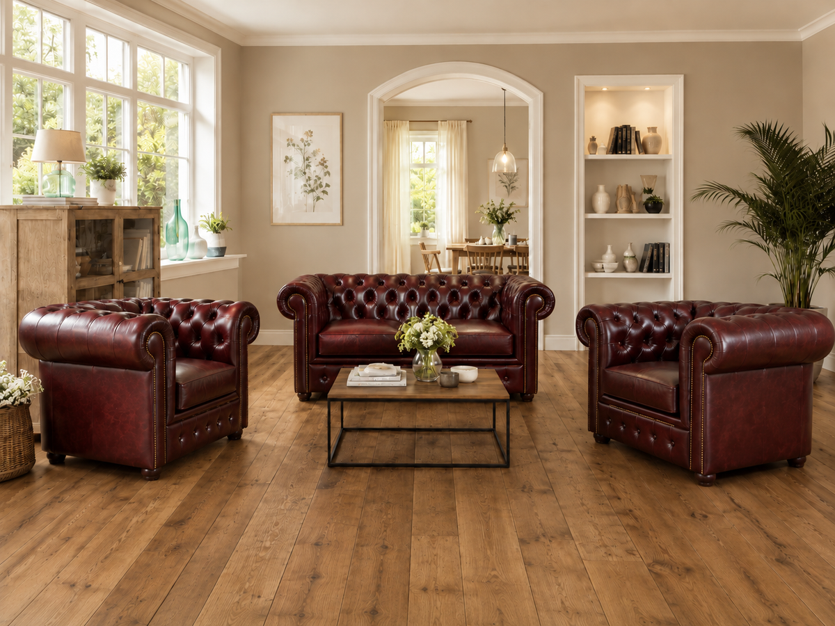 Chesterfield Sofagarnitur 2-1-1 | RUBY