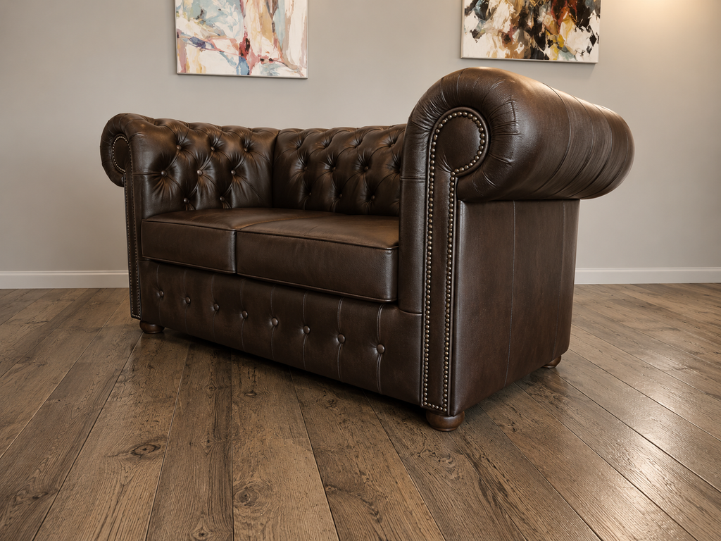 Chesterfield Sofagarnitur 2-1-1 | UMBER