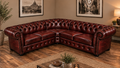 Chesterfield rohová pohovka 260 × 260 cm RUBY