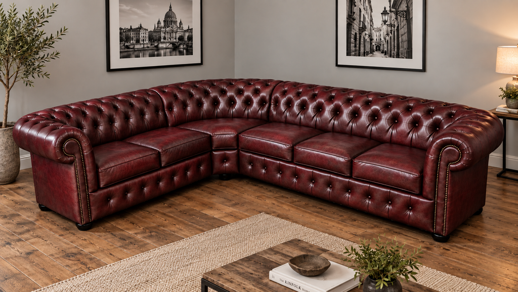 Chesterfield Ecksofa 260 × 300 cm RUBY