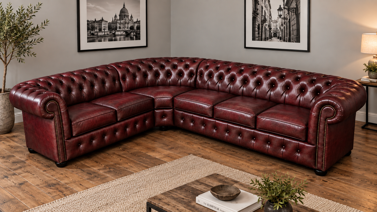 Chesterfield Ecksofa 260 × 300 cm RUBY