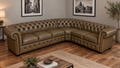 Chesterfield Ecksofa 300 × 260 cm TAWNY