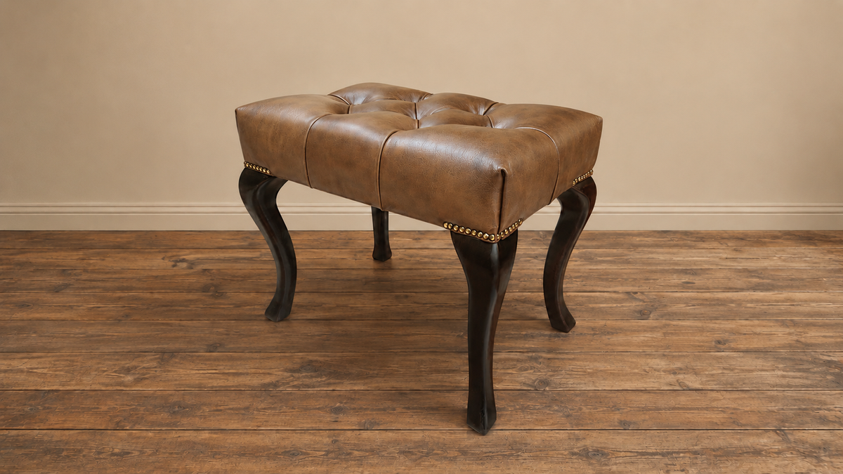 Chesterfield Hocker TAWNY