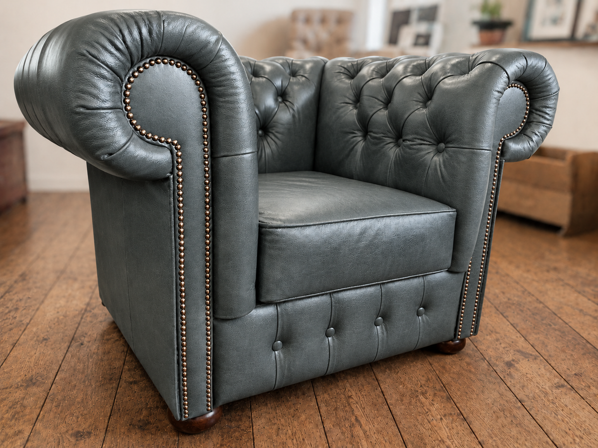 Chesterfield Schlafsofagarnitur 3-1 | SILVER