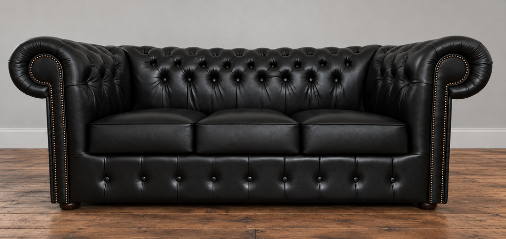 Chesterfield Sofagarnitur 3-2-1 | NERO