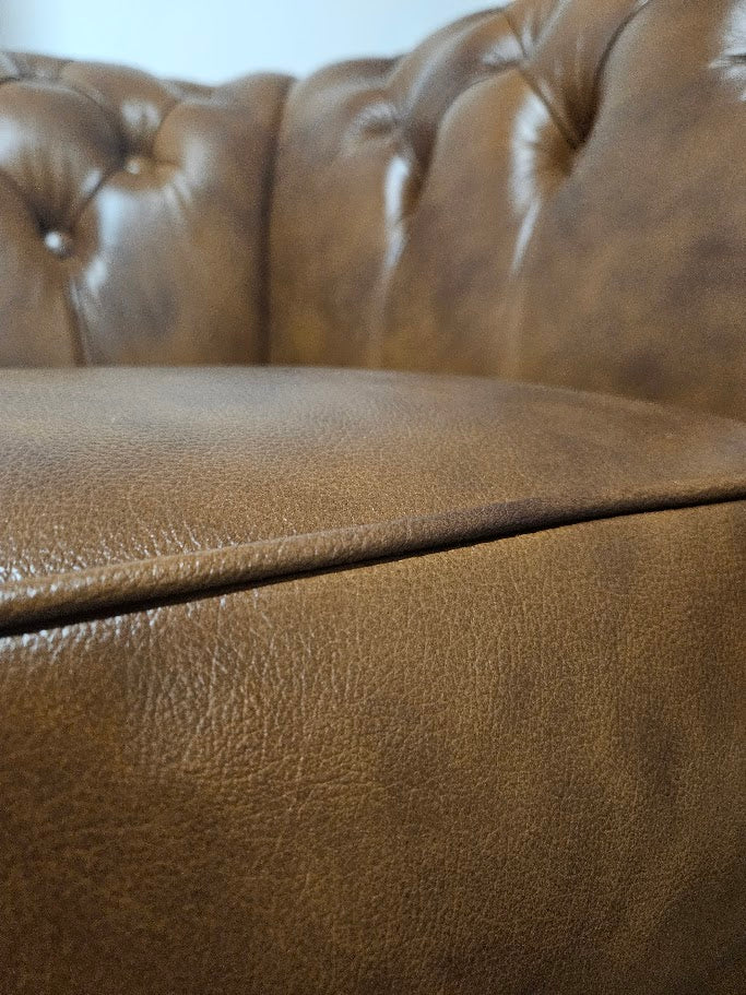 Chesterfield Ecksofa 300 × 260 cm TAWNY